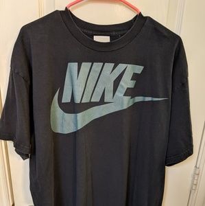 Vintage black and grey Nike spellout t shirt
